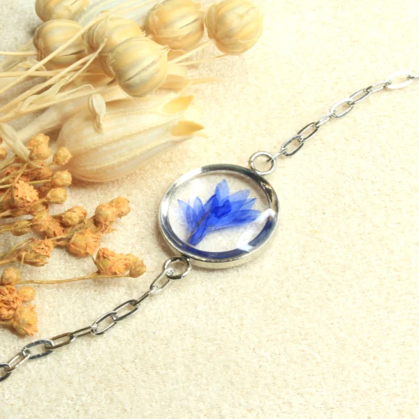 Bracelet Centaurée bleue