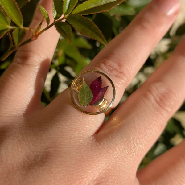 bague fleur naturelle astrance